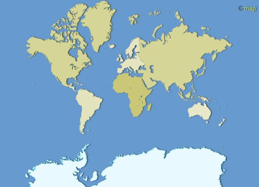 world continent map