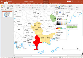 carte personnalisable des villes de France