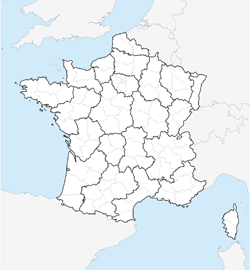 Free map of the former regions and departments of France.