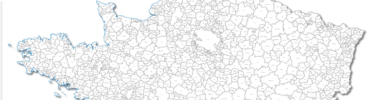 Cartographie des bassins de vie 2022 France