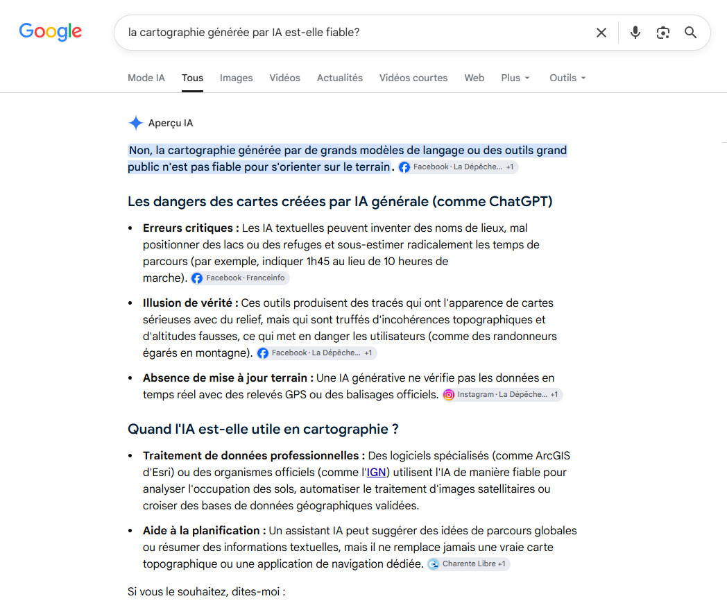 réponse Google Gemini