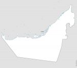 United Arab Emirates free map for Excel, Word and Powerpoint