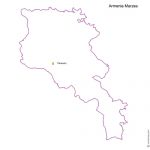 Free editable map of Armenia