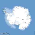 Antarctic stations vector map