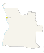 Free vector map of Angola