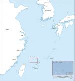 Iles de Senkaku - Diaoyu carte vectorielle HD