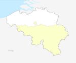 régions de Belgique vectorielle gratuite