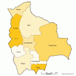 Bolivia departments free map