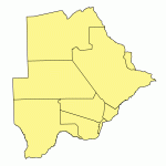 Botswana districts free map