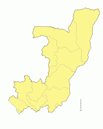 Congo departements free map