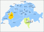 Switzerland interactive map for web site