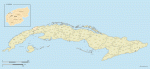 Cuba municipalities map