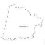 40 Landes french department vector map