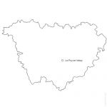 Haute Loire (43) french department vector map