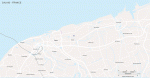 Calais city blank map