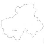 74 Haute Savoie french department vector map