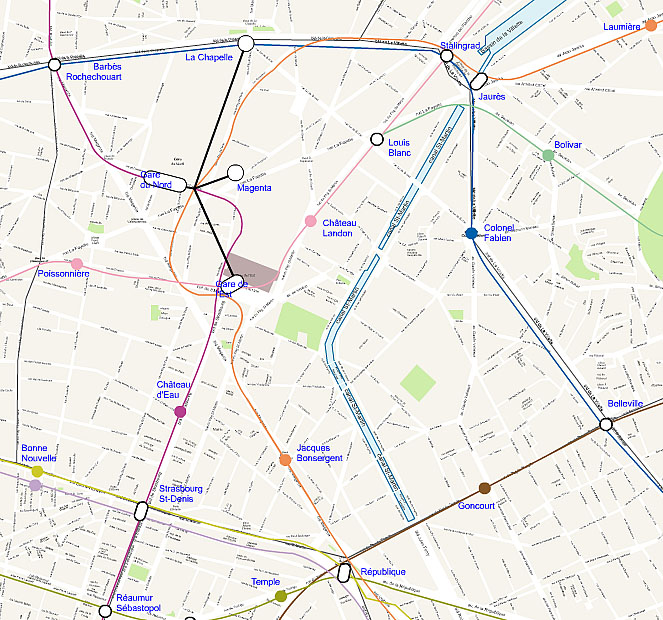 Plan 10 arrondissement de Paris