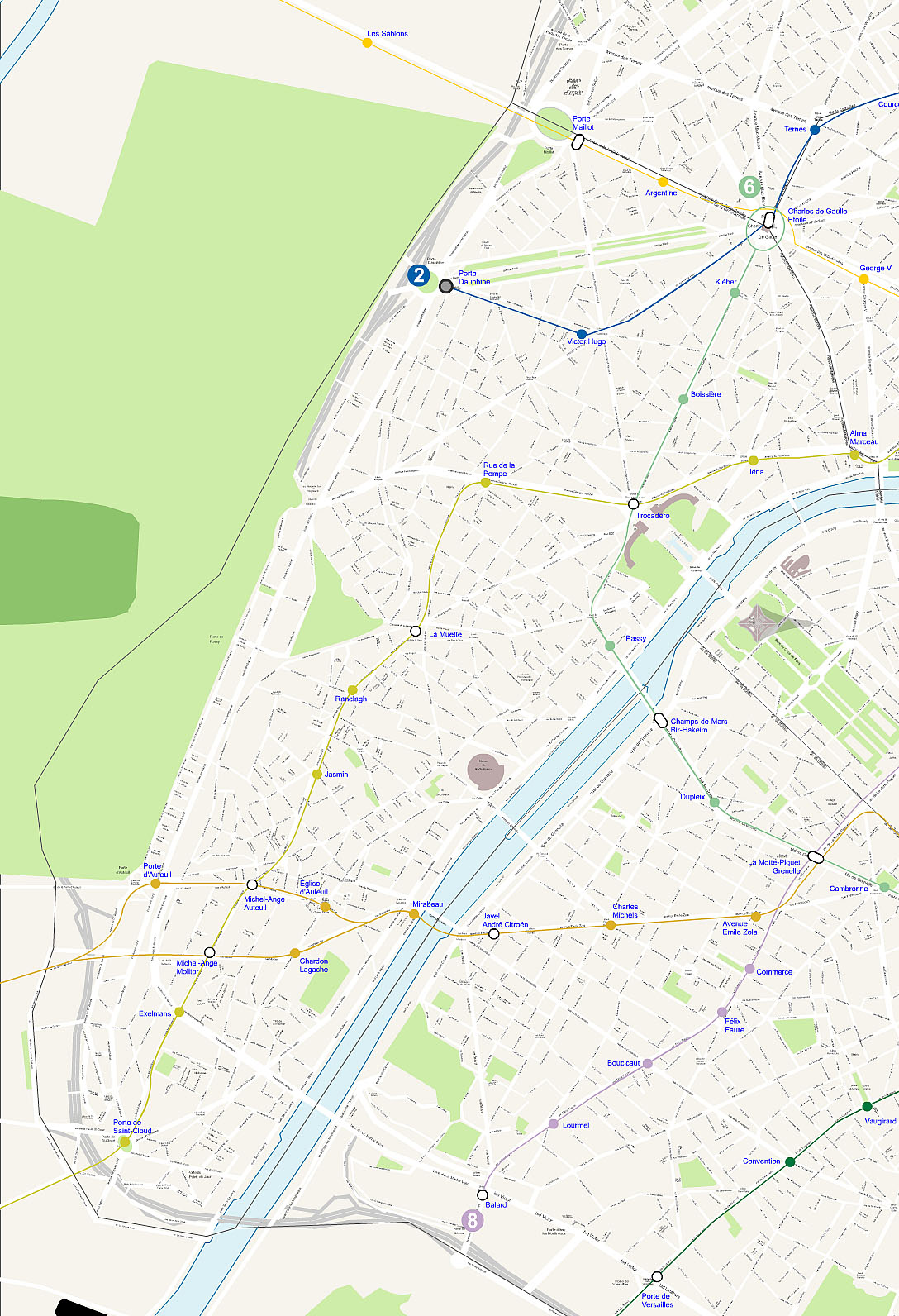 Plan 16 arrondissement de Paris