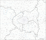 Carte des villes de la région Parisienne