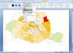 Excel and Word map of bouroughs of Paris.