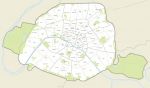 Plan de Paris arrondissements et quartiers 75