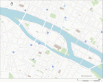 Free vector map of Ile de la Cité Paris center
