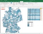 Allemagne carte Excel macro des arrondissements (Kreis)