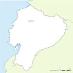 Ecuador outline free vector map