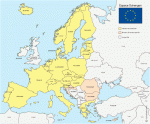 Schengen Area country free map