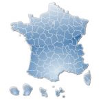 stylisée des départements de France
