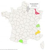 France districts responsive map