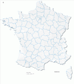 France municipalities vector map