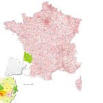 France postal codes map