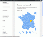 Wordpress plugin French departements responsive map