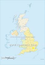 photoshop des comtés du Royaume-Uni avec noms