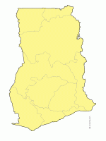 Ghana regions free map