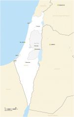 Free Israel vector map 