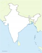 Free vector map of India
