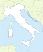 Fond de carte d' Italie vectoriel avec frontières gratuit