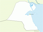 Kuweit free editable map