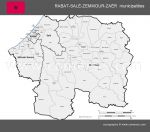 Rabat Sale Zemmour Zaer municipalities map