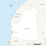 Free map of Mauritania