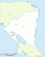 Nicaragua free location base map