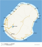 Nauru roads and towns map