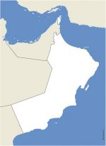 Free vector map of Oman