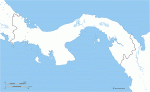 Panama boundaries free editable map
