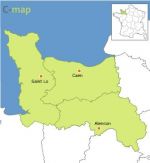 103 Basse Normandie french region vector flash map