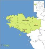 105 Bretagne french region vector flash map