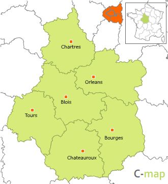 region centre carte