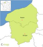 110 Haute Normandie french region vector flash map